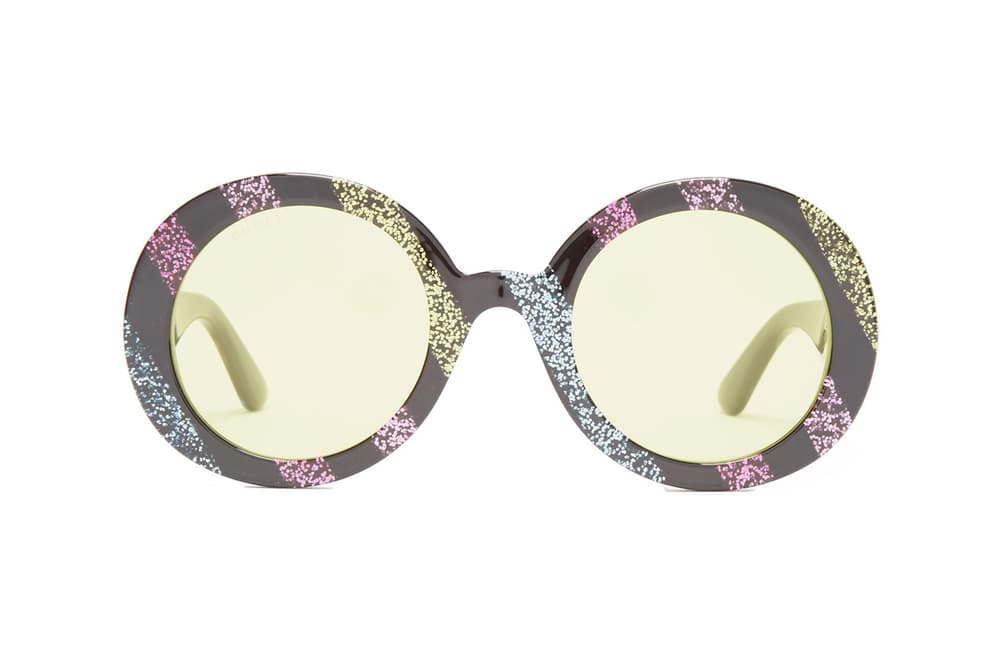 gucci round glitter sunglasses