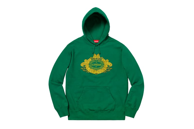 Supreme green orange on sale hoodie