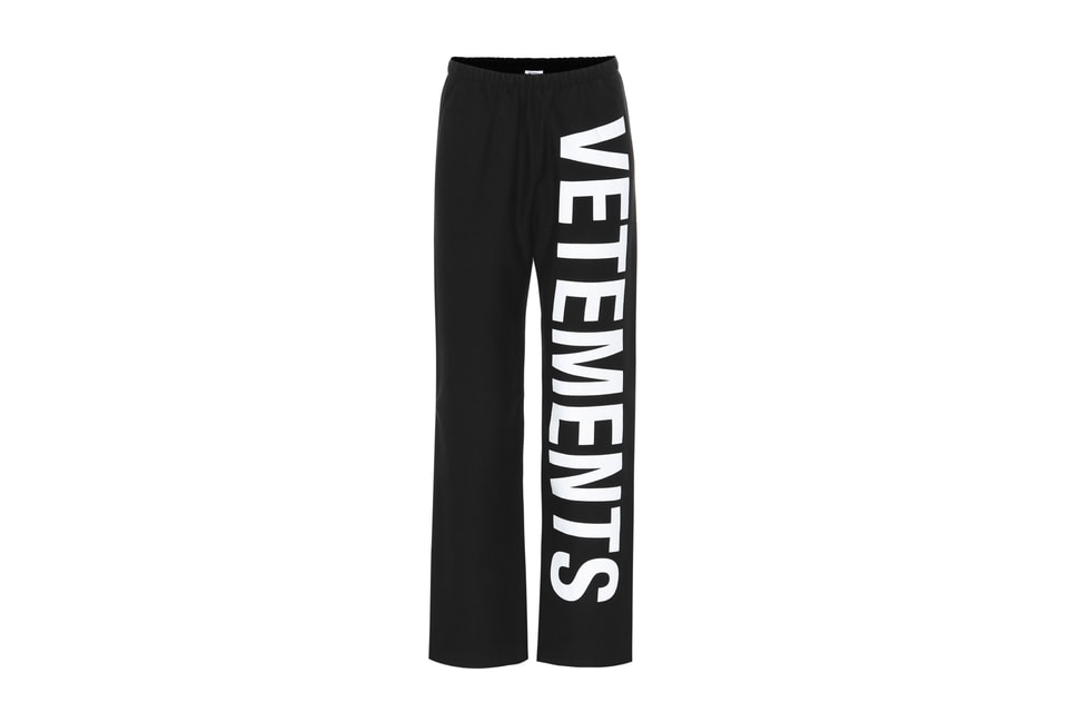 sweatpants with logo on front