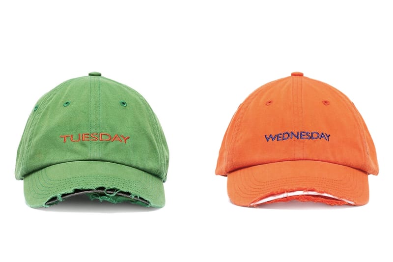 Vetements Weekday Embroidered Baseball Caps | Hypebae
