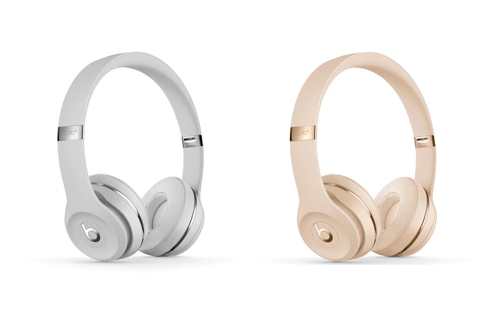 Beats By Dre Headphones in Satin Silver and Gold HYPEBAE