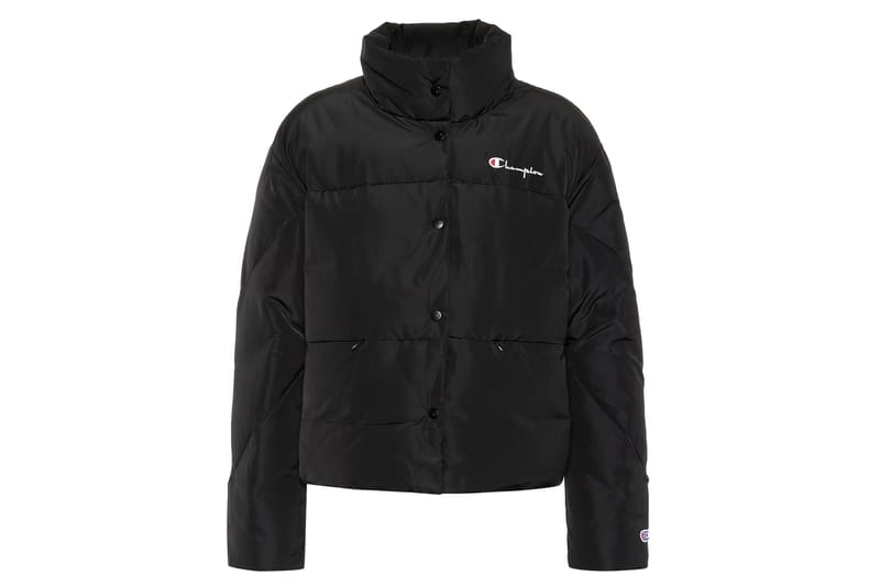 Champion padded hotsell black puffer jacket