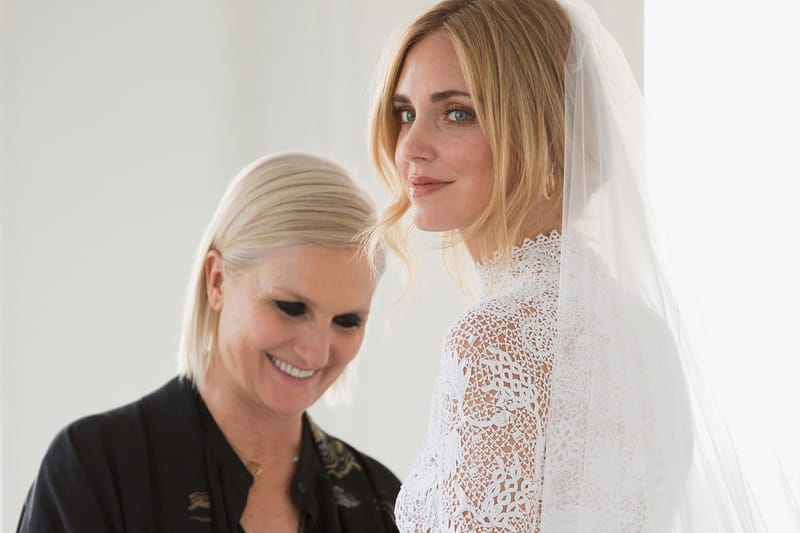 Chiara ferragni dior wedding on sale dress