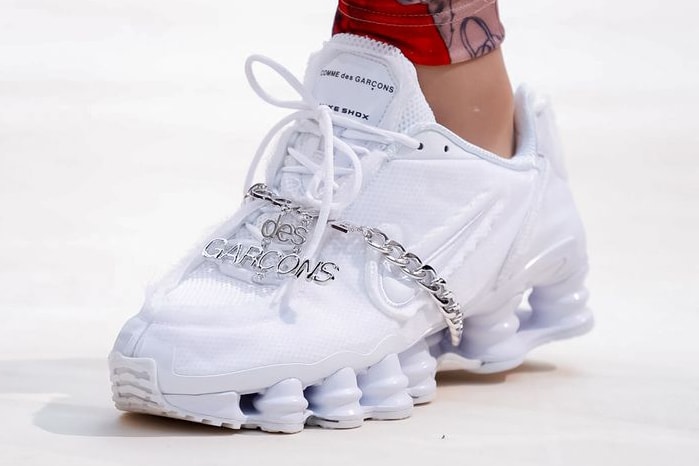 comme des garcons nike shox