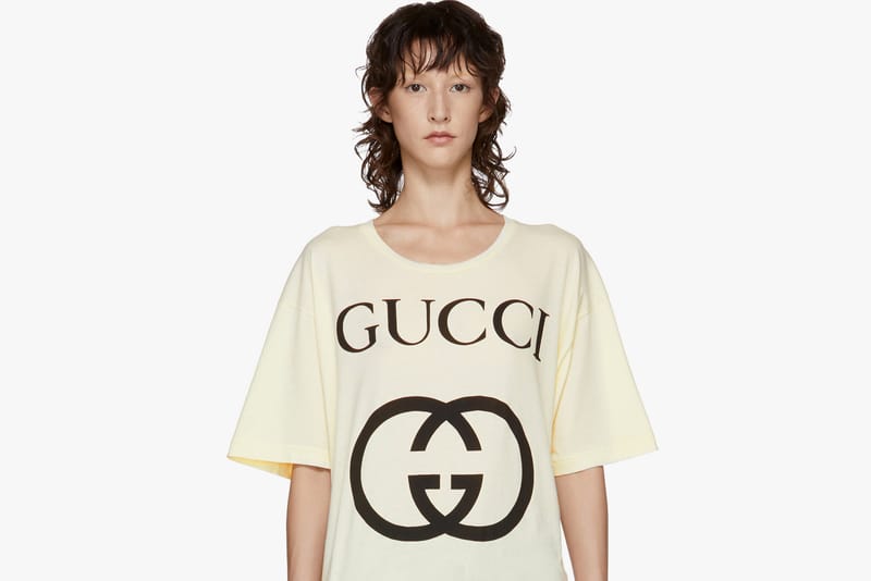 Gucci New GG White Logo T-Shirt | Hypebae