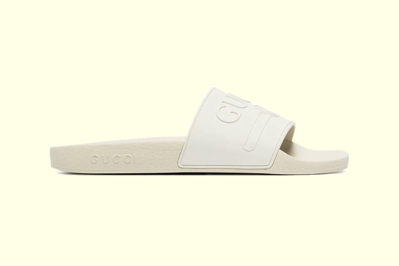 Where to Buy Gucci White Logo Pursuit Slides Hypebae