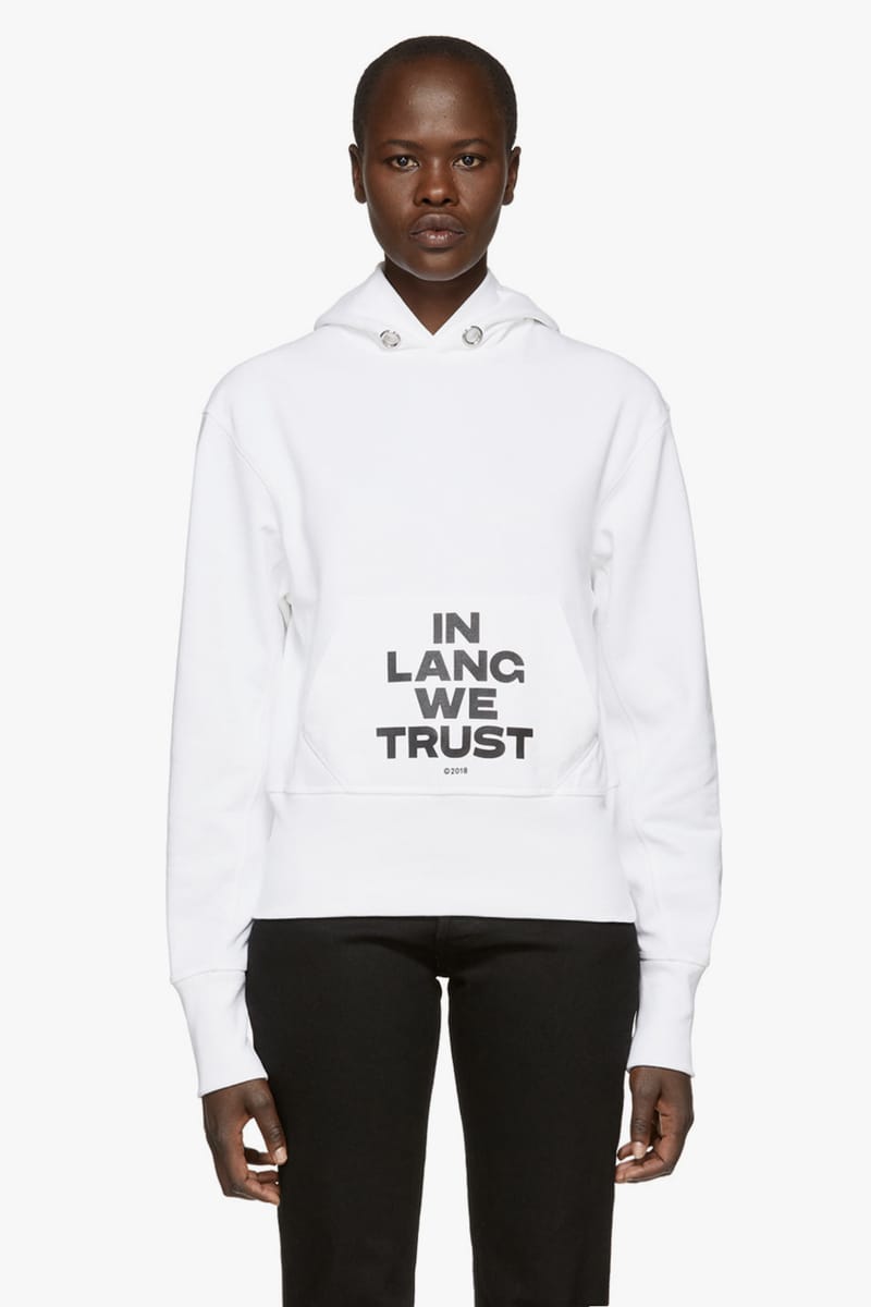 White helmut lang discount hoodie