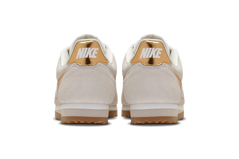 Nike classic cortez leather shop 09 white metallic gold