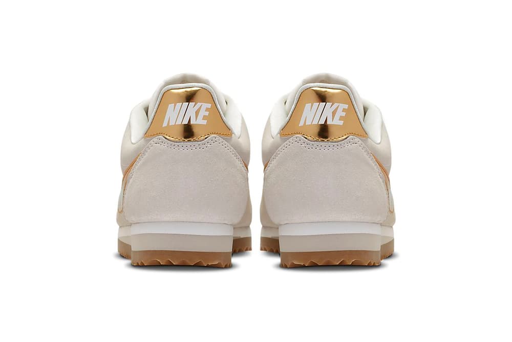 nike metallic swoosh tracksuit beige