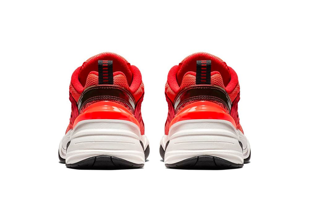 nike m2k tekno red white black