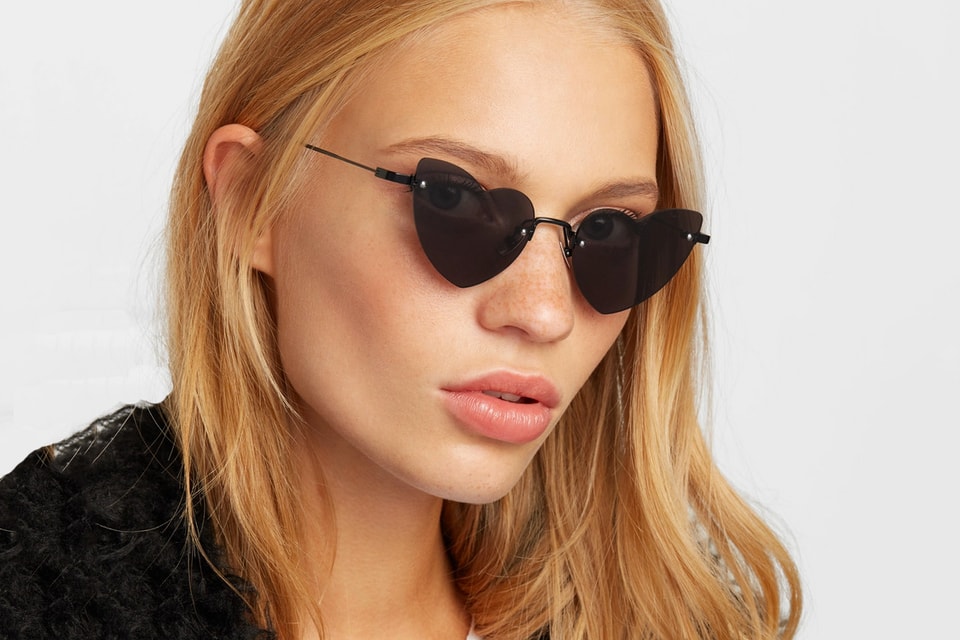 ysl love heart sunglasses