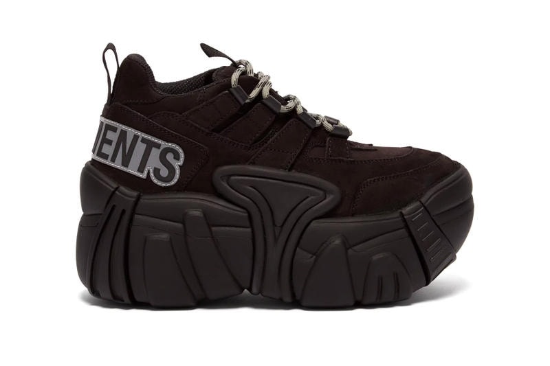 Vetements x SWEAR' Suede Platform Sneaker Black | Hypebae