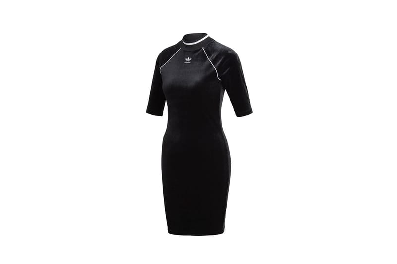 Adidas black best sale velvet dress