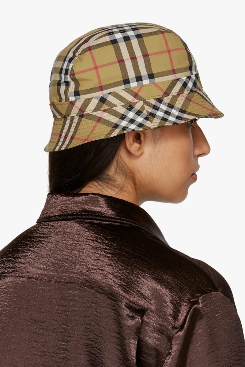 Burberry vintage cheap check bucket hat