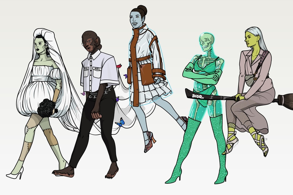 Halloween-Inspired Fashion Month Illustrations | Hypebae