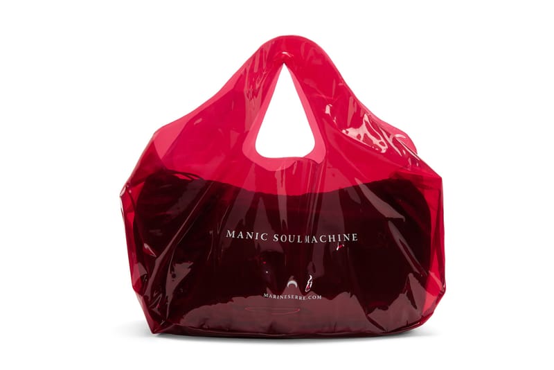 Buy Marine Serre's Red PVC Plastic Tote Bag | Hypebae