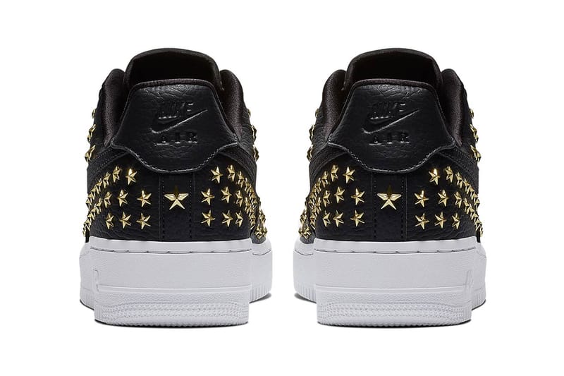 Nike white studded outlet air force 1 trainers