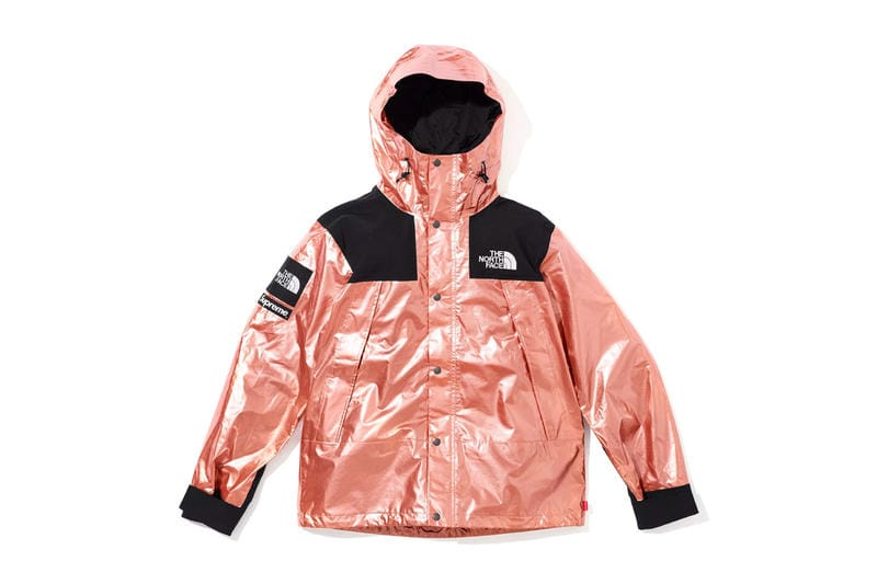 supreme north face rose gold sizeS