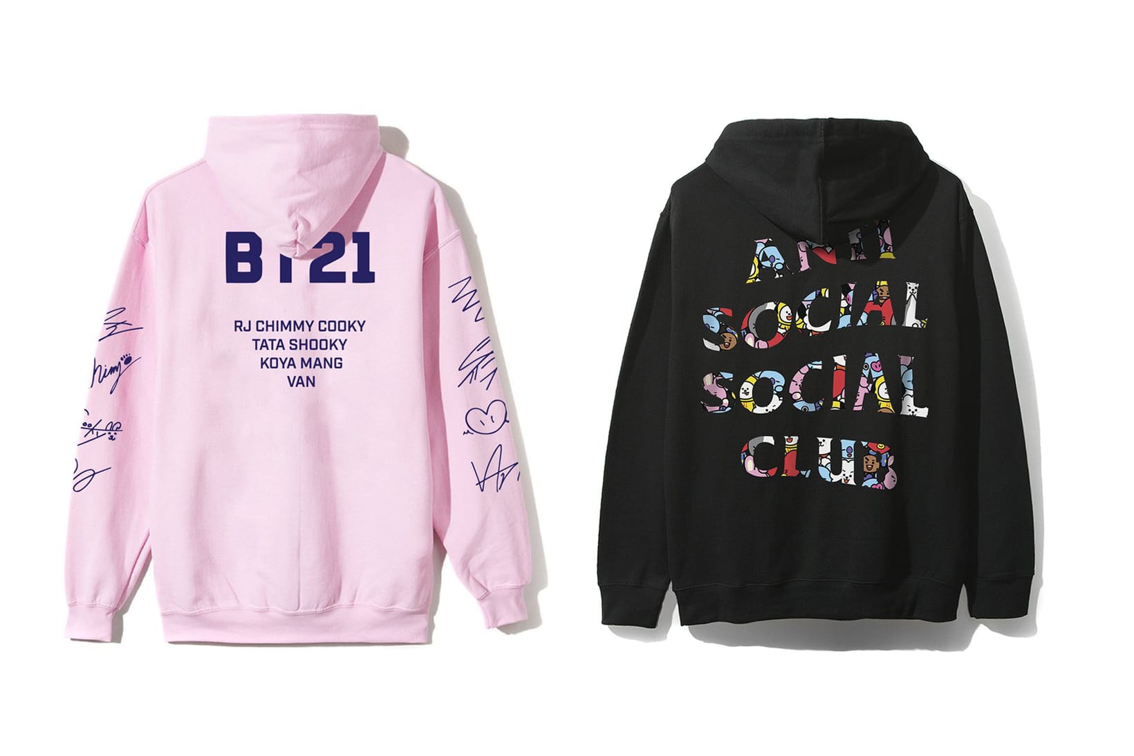 BTS BT21 x Anti Social Social Club Hoodies | HYPEBAE