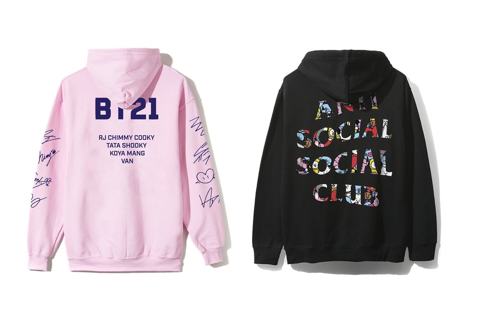 Anti social social club x bt21 madhouse hoodie stores Clearance