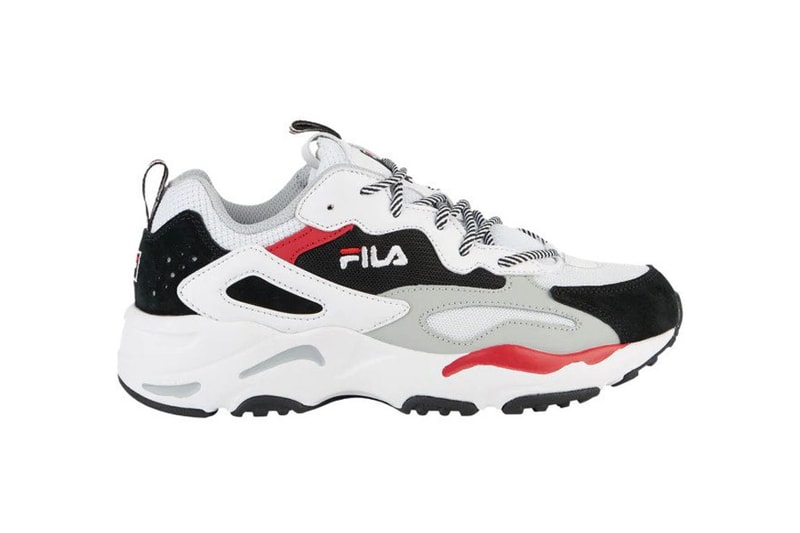 FILA's Ray Tracer White, Black, Gray and Red | Hypebae