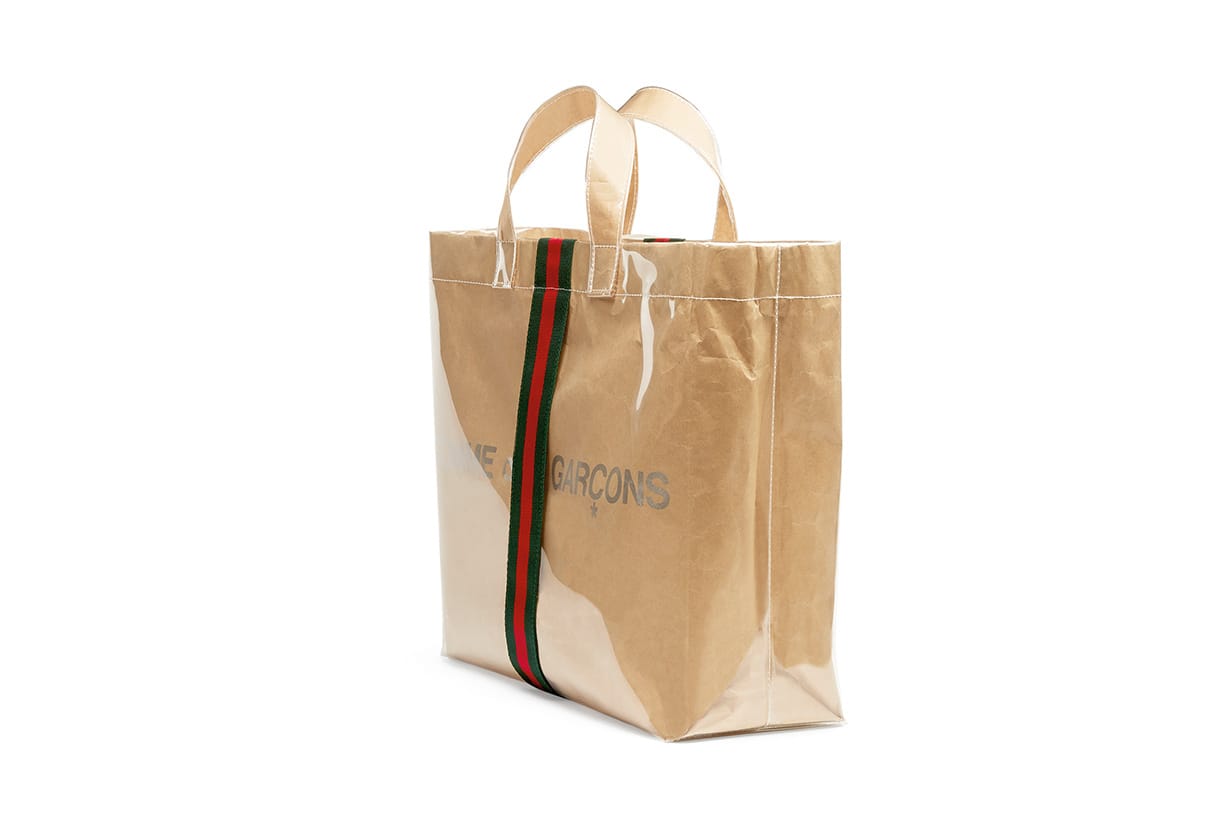 Gucci x COMME des GARÇONS Plastic Paper Tote Bag | HYPEBAE