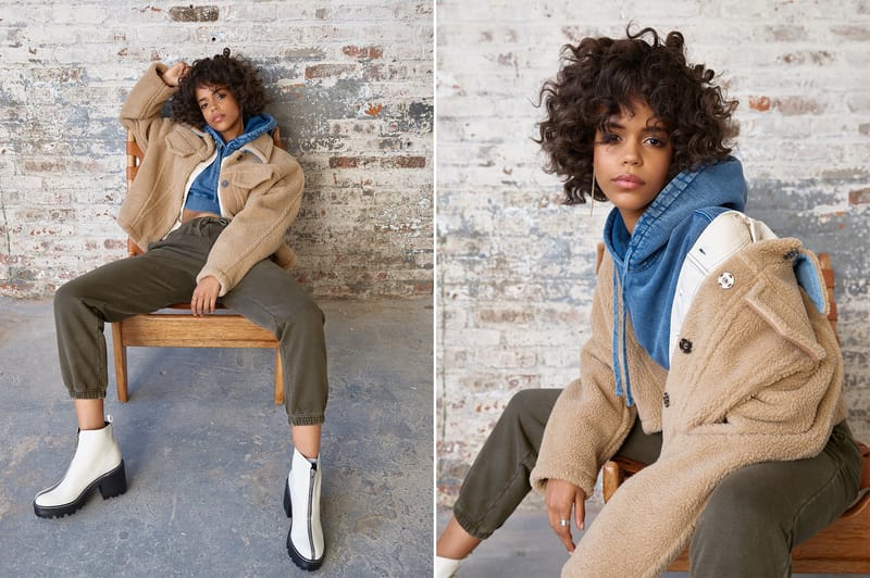 Women’s XS KITH Alexa Fall 2018 Ready-To-Wear Workwear Collection Gold popular Hoodie