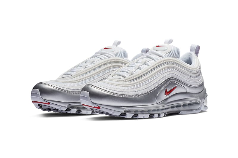 Nike 97 white on sale silver