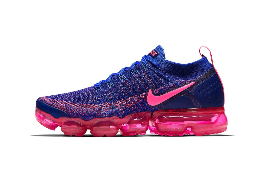 vapormax plus pink blue
