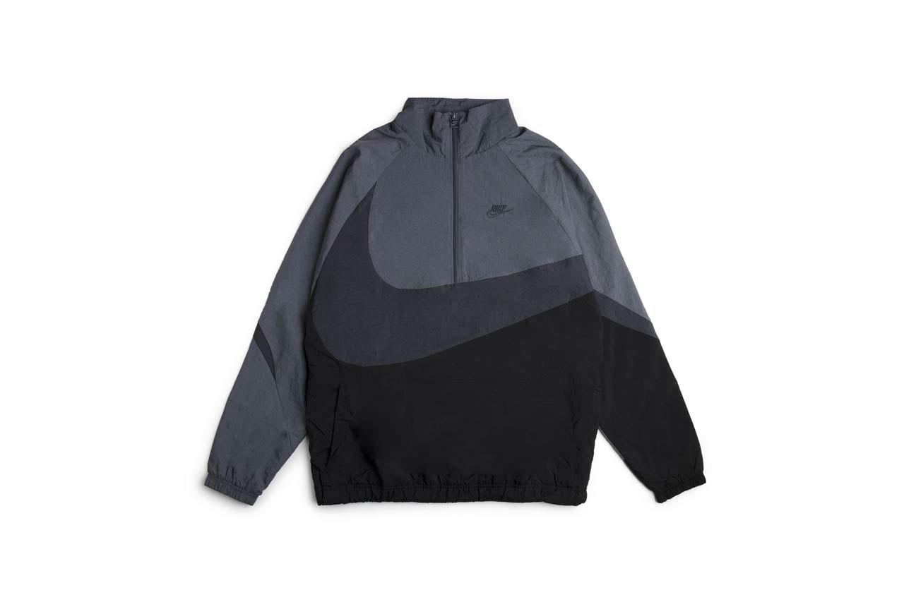 Nike Sportswear's Swoosh Jacket Gray and Cream | Hypebae