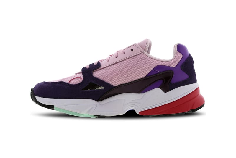 Adidas falcon women's sale colorblock metallic sneakers