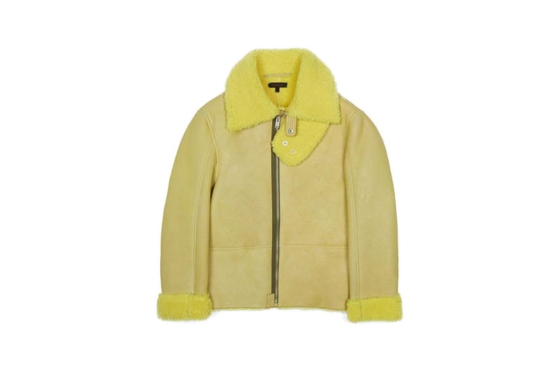 Yeezy shearling 2024 jacket yellow