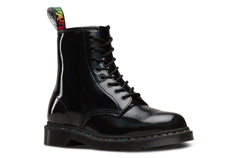 Dr martens rainbow sequin best sale