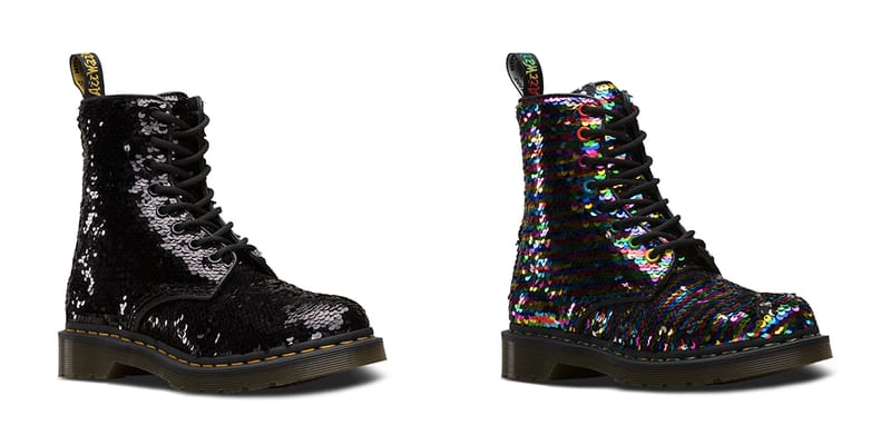 Doc martens sequin boots best sale