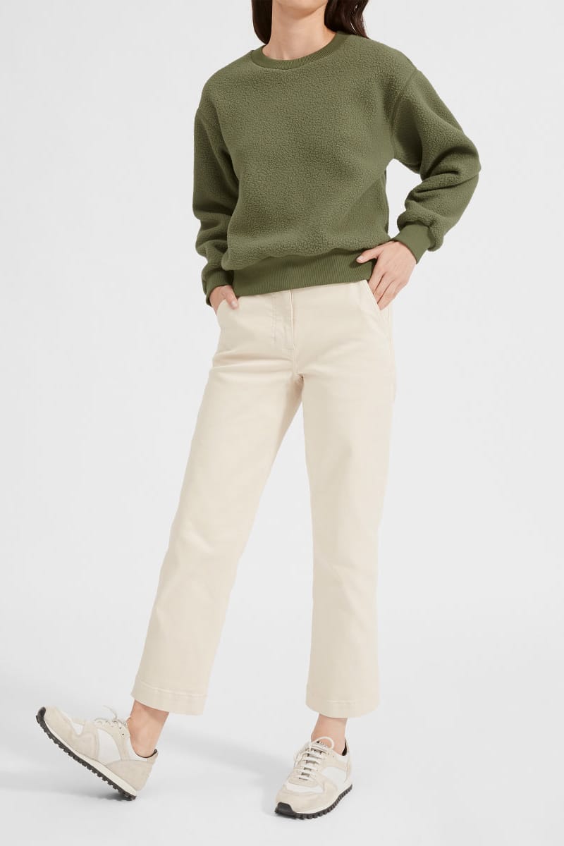 Everlane 365 fleece top crew