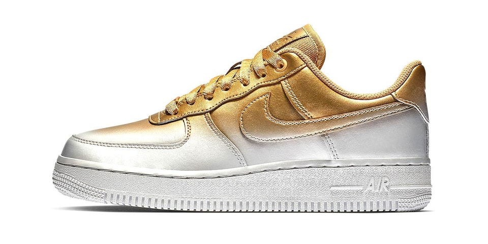 Nike's Air Force 1 in Gold and Silver Paint | Hypebae
