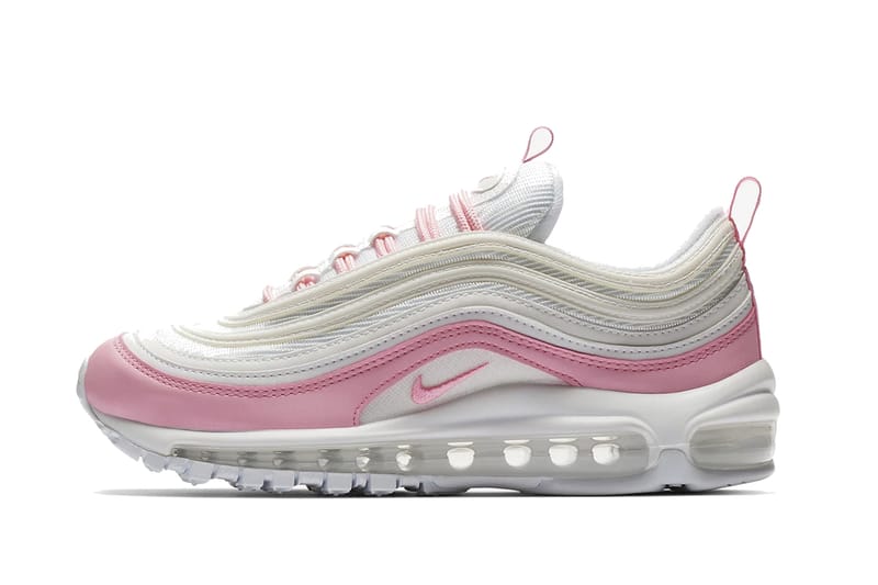 pink and white nikes air max