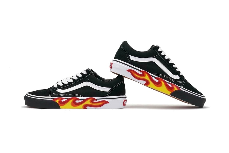 Vans Updates Old Skool "Flame" in Black | Hypebae