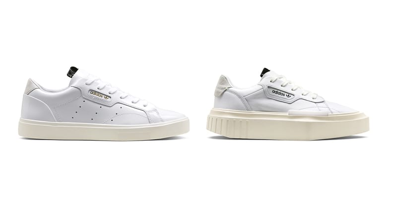 Adidas originals sleek on sale sneakers in white