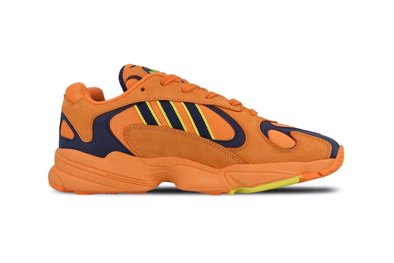 Originals yung-1 sneakers in white and orange hotsell