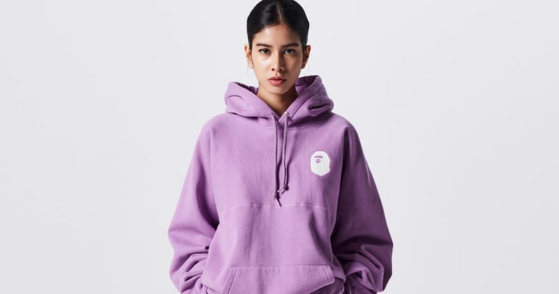 Pastel discount bape hoodie