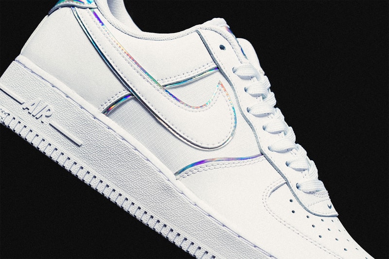 nike air force 1 iridescent white