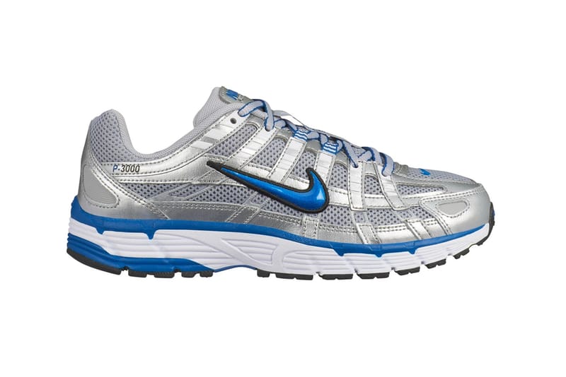 Nike p 6 hot sale blue silver