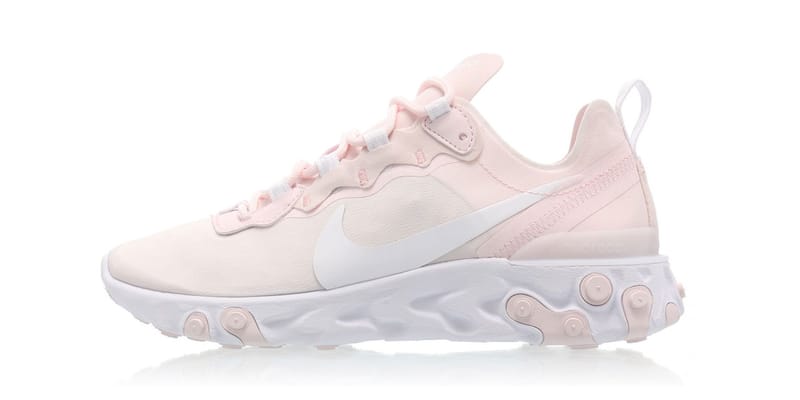 Nike women's react element 55 trainers pale ivory hotsell / soft pink