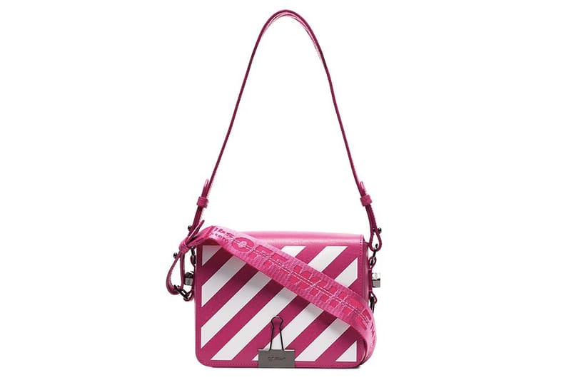 Off white bag hot sale pink strap