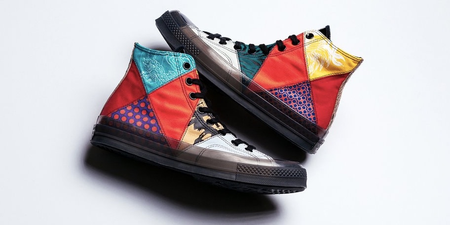 colorful patch converse