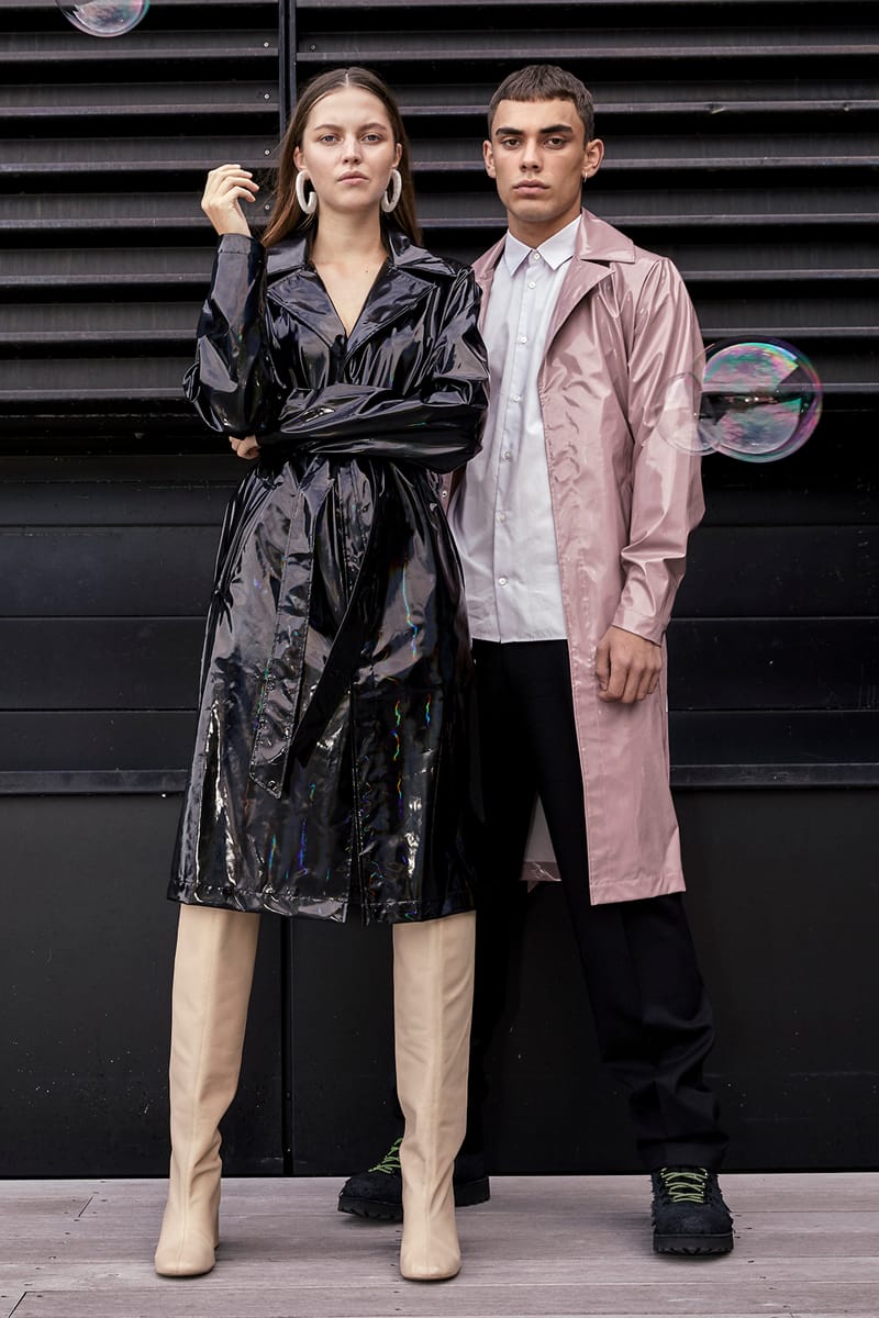 Rains holographic sale coat