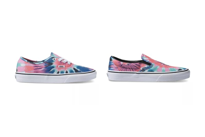 Vans classic slip on tie dye multi 2024 true white