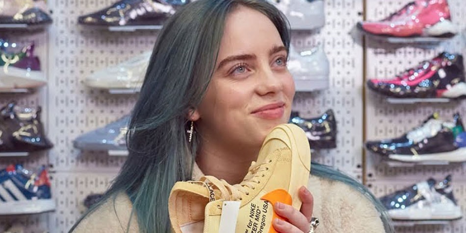 sneaker shopping billie eilish
