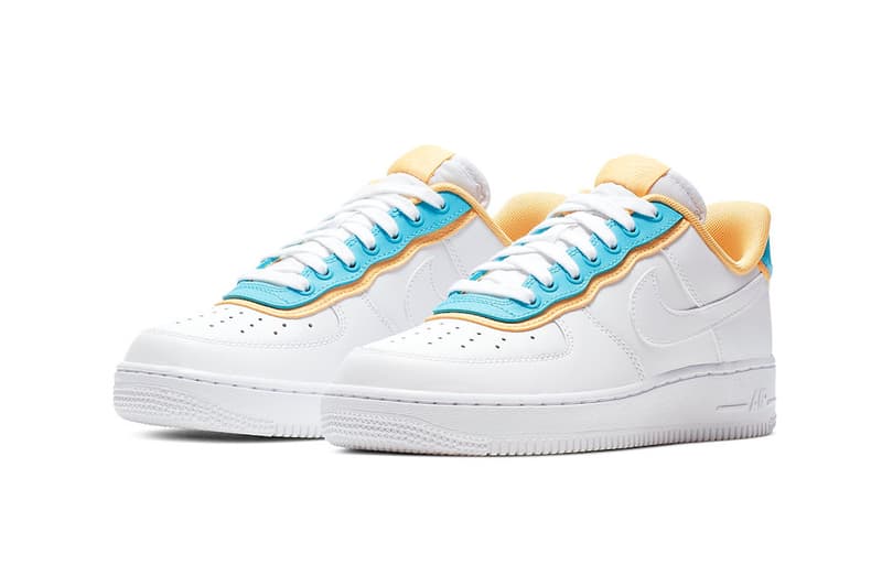 nike air force 1 peach swoosh